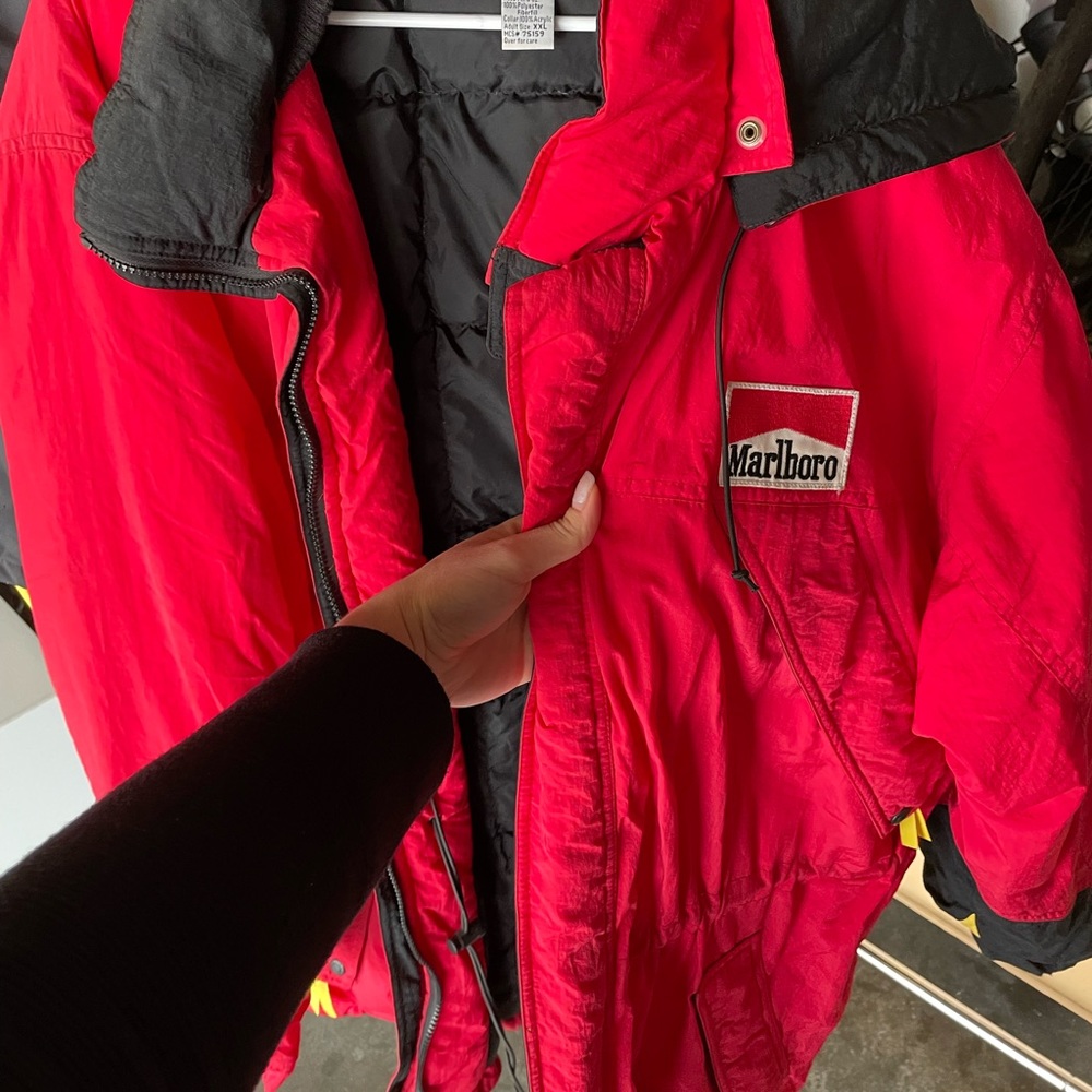 Vintage Marlboro Pit Crew Puffer Jacket